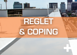 reglet and coping from exceptional metals